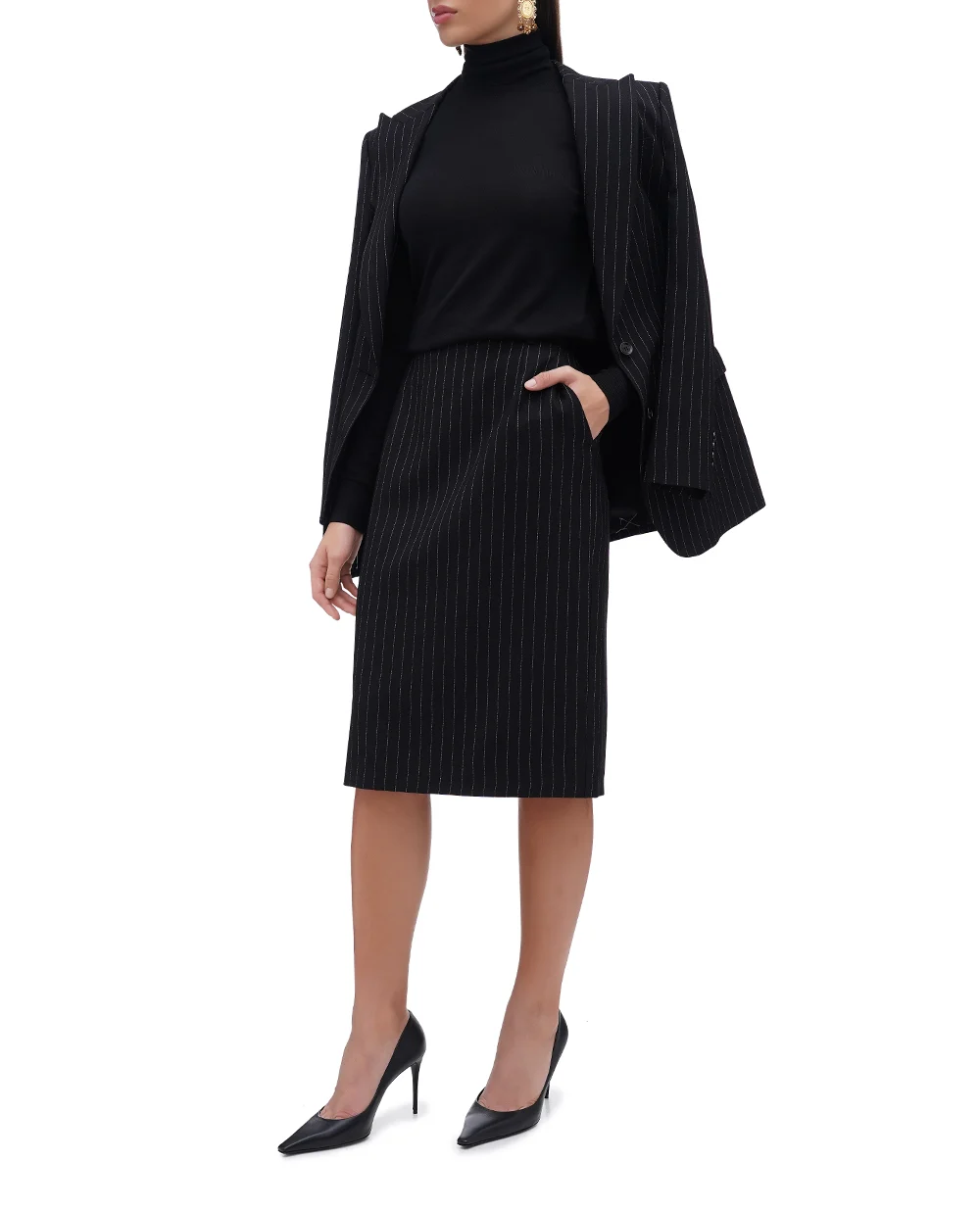 Спідниця Dolce&Gabbana F4CXUT-FR21X, чорний колір • Купити в інтернет-магазині Kameron