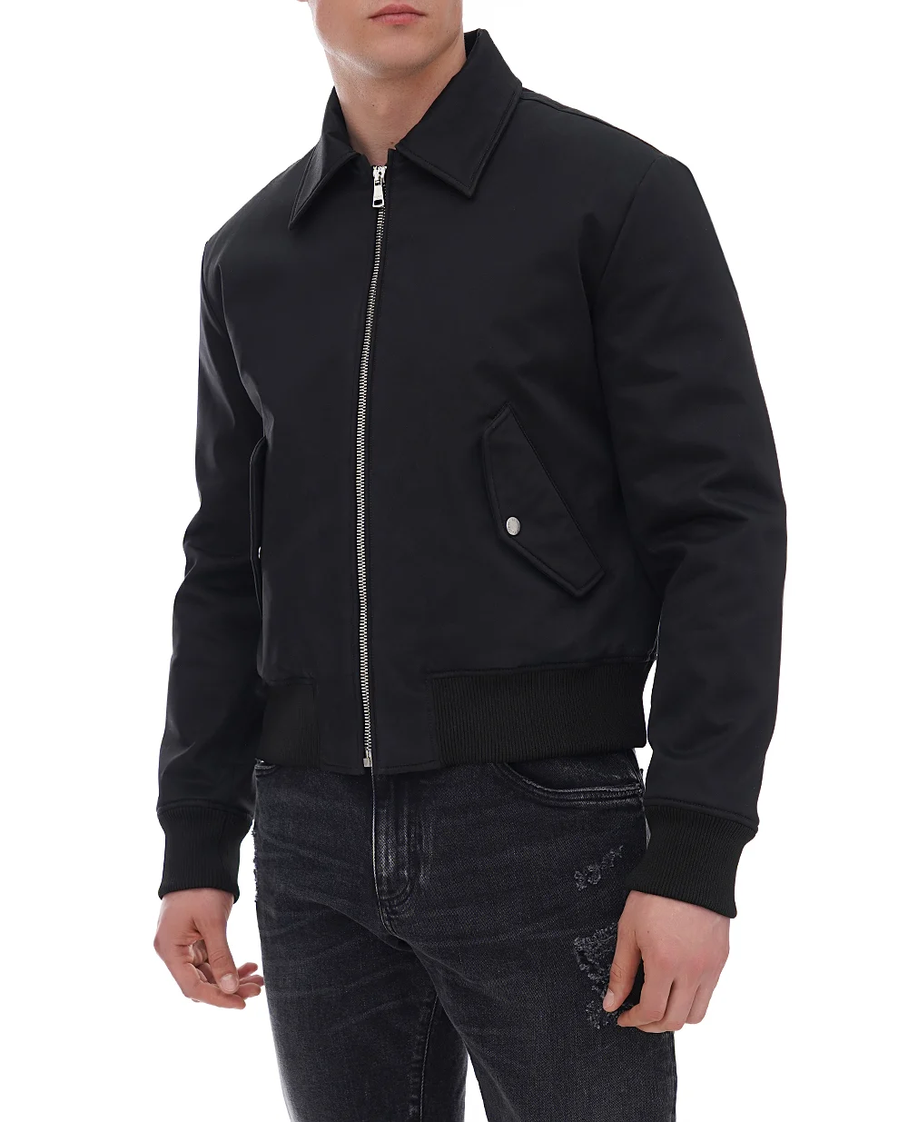 Бомбер Balmain EH1TF970CF87, черный цвет • Купить в интернет-магазине Kameron
