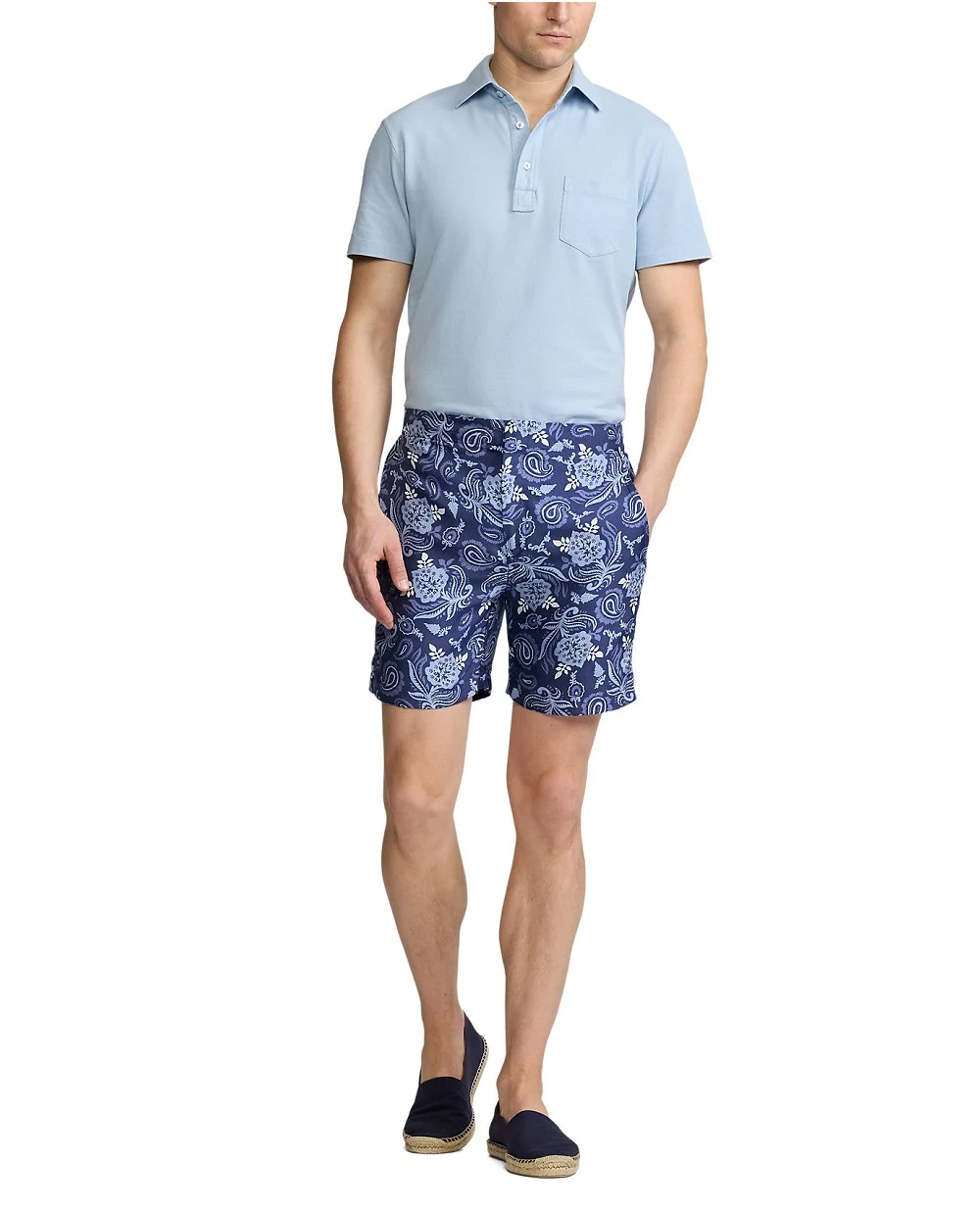 Поло Ralph Lauren Purple Label 790963409003, голубой цвет • Купить в интернет-магазине Kameron
