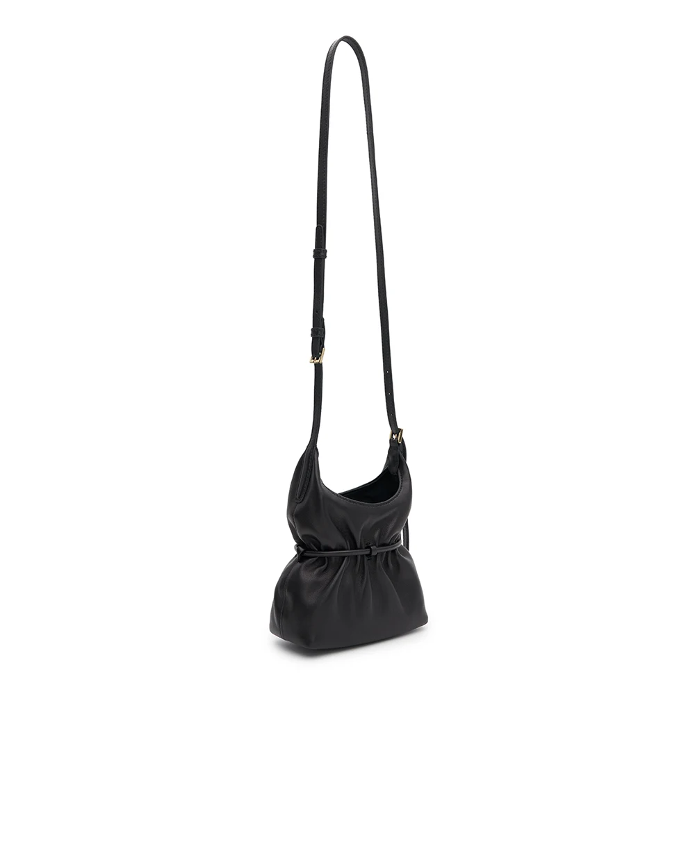 Сумка SPHYNX mini из овечьей кожи Balmain HN0DA093LNPH, черный цвет • Купить в интернет-магазине Kameron