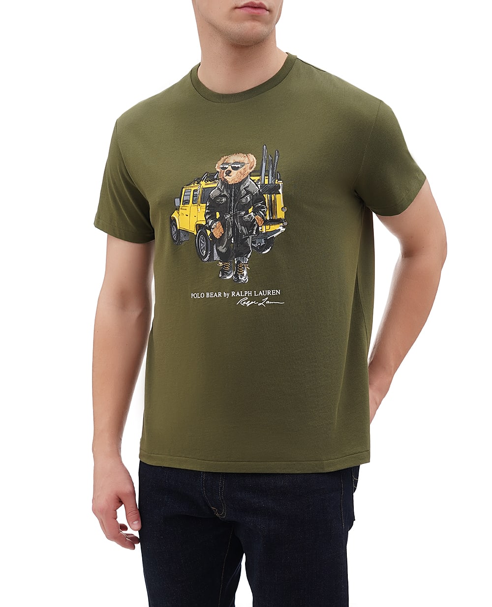 Футболка Polo Bear Polo Ralph Lauren 710854497042, хаки цвет • Купить в интернет-магазине Kameron