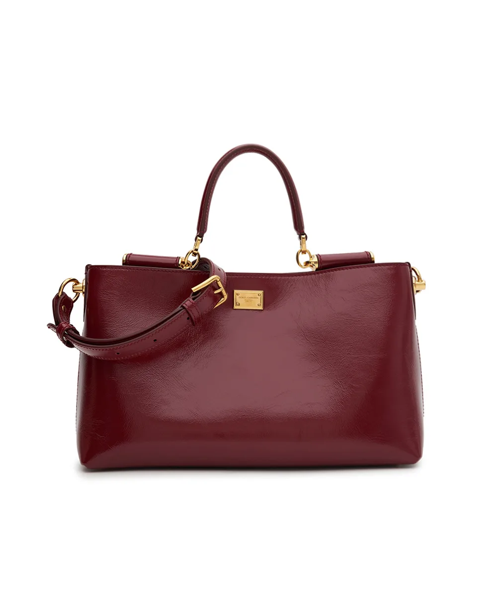 Сумка Vittoria Medium из телячьей кожи Dolce&Gabbana BB7896-AZ000, красный цвет • Купить в интернет-магазине Kameron