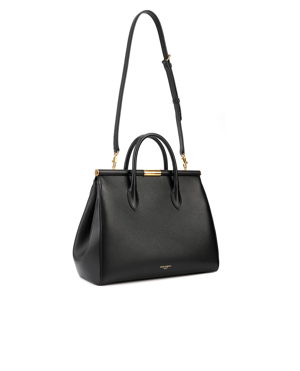 Кожаная сумка Marlene Dolce&Gabbana BB7763-A9S25, черный цвет • Купить в интернет-магазине Kameron