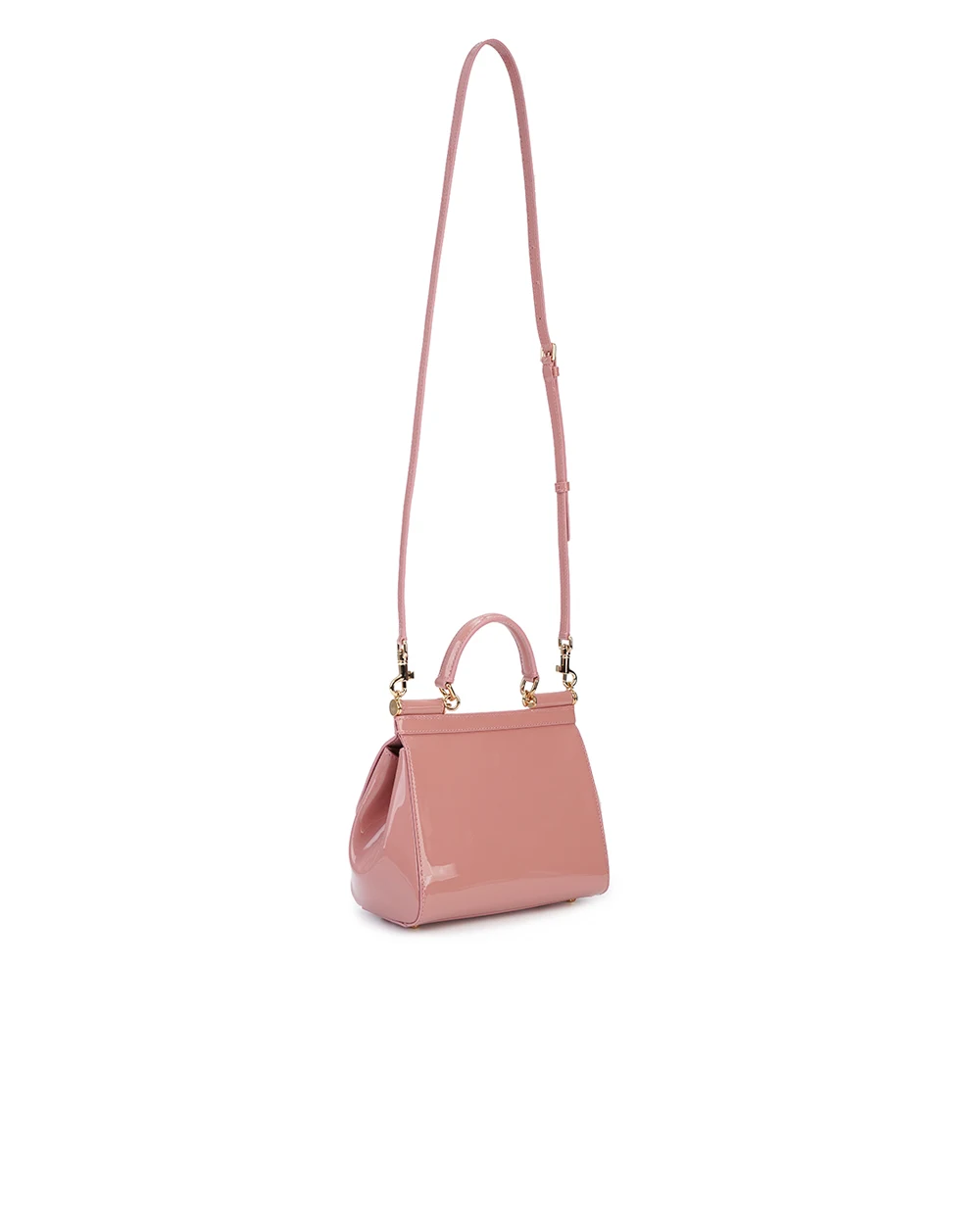 Кожаная сумка Sicily Medium Dolce&Gabbana BB6003-B1471, розовый цвет • Купить в интернет-магазине Kameron