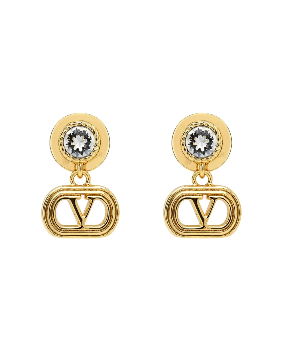 Сережки з кристалами Swarovski Valentino 9W2J0AI4YCW, золотий колір • Купити в інтернет-магазині Kameron