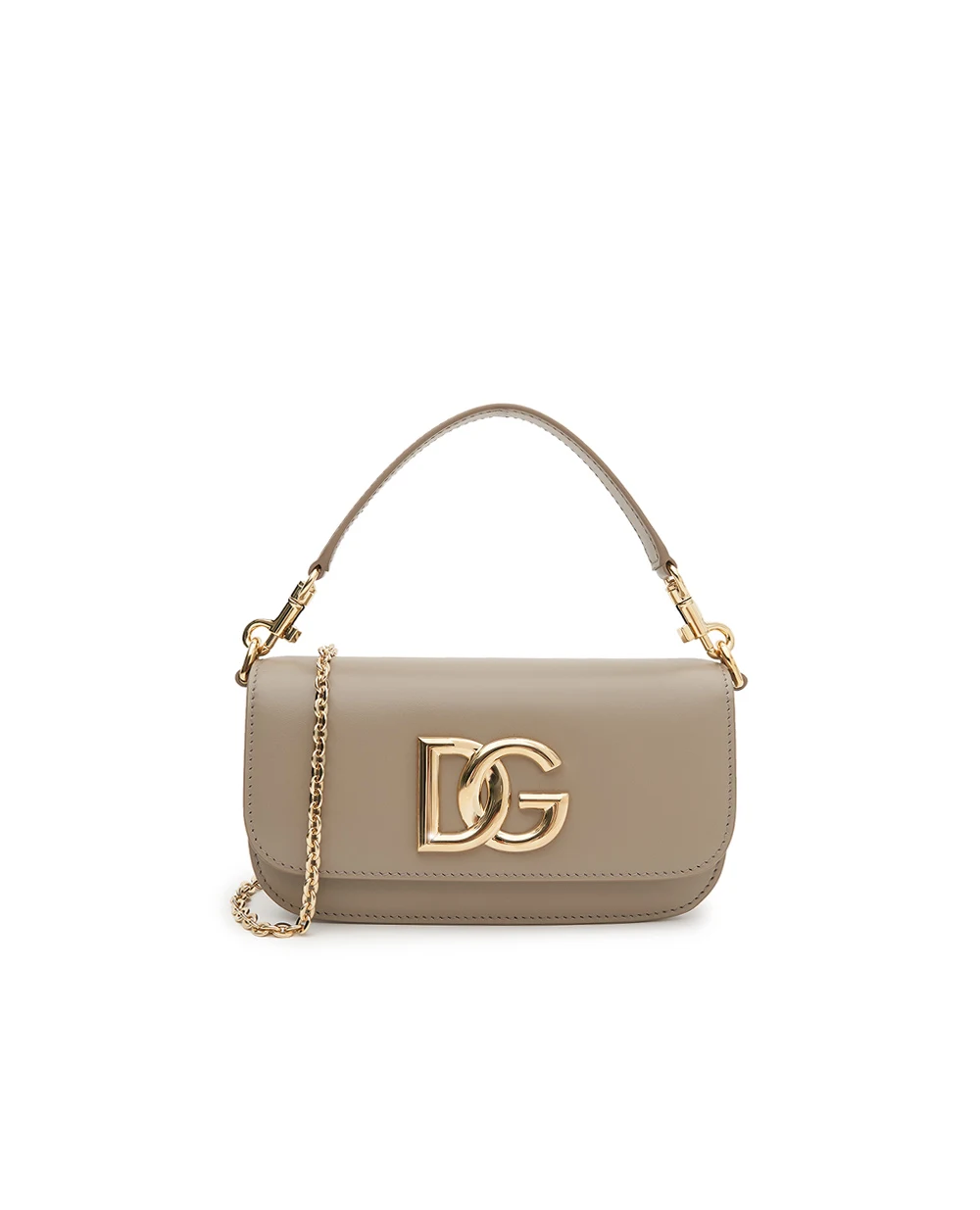 Сумка 3.5 Crossbody из телячьей кожи Dolce&Gabbana BB7603-AW576, серый цвет • Купить в интернет-магазине Kameron