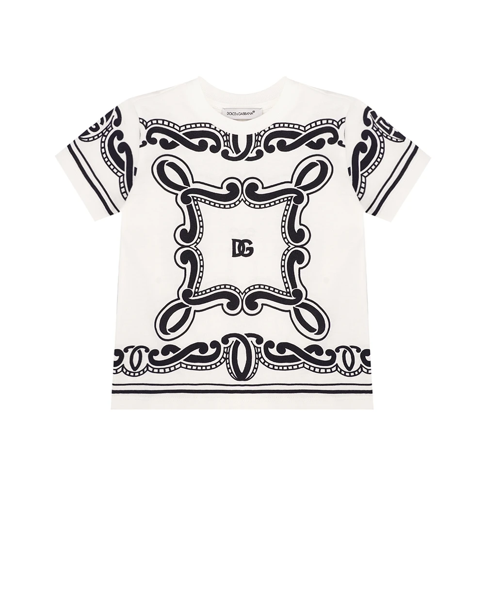Детская футболка Dolce&Gabbana Kids L1JT7W-II7FY, белый цвет • Купить в интернет-магазине Kameron