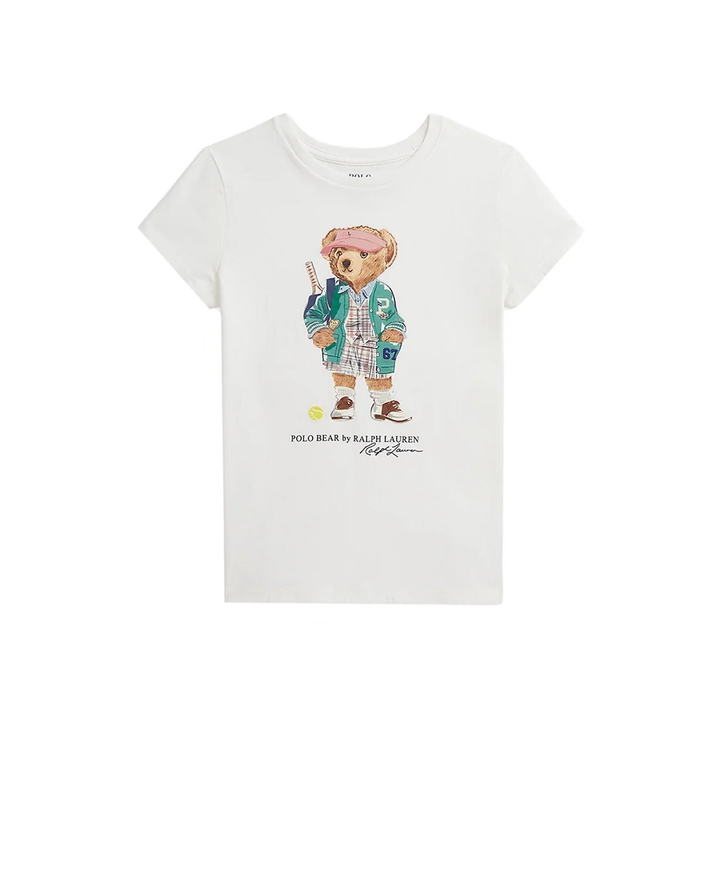 Детская футболка Polo Bear Polo Ralph Lauren Kids 312971122002, белый цвет • Купить в интернет-магазине Kameron