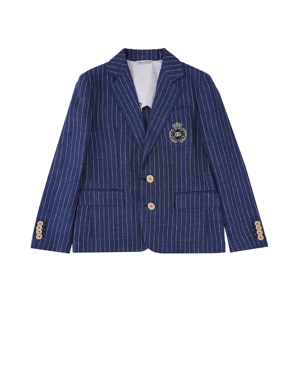 Детский пиджак Dolce&Gabbana Kids L41E97-FR4BD-S, синий цвет • Купить в интернет-магазине Kameron