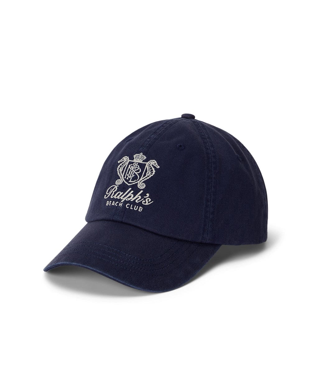 Бейсболка з вишитим логотипом Polo Ralph Lauren 710B14602001, темно-синій колір • Купити в інтернет-магазині Kameron