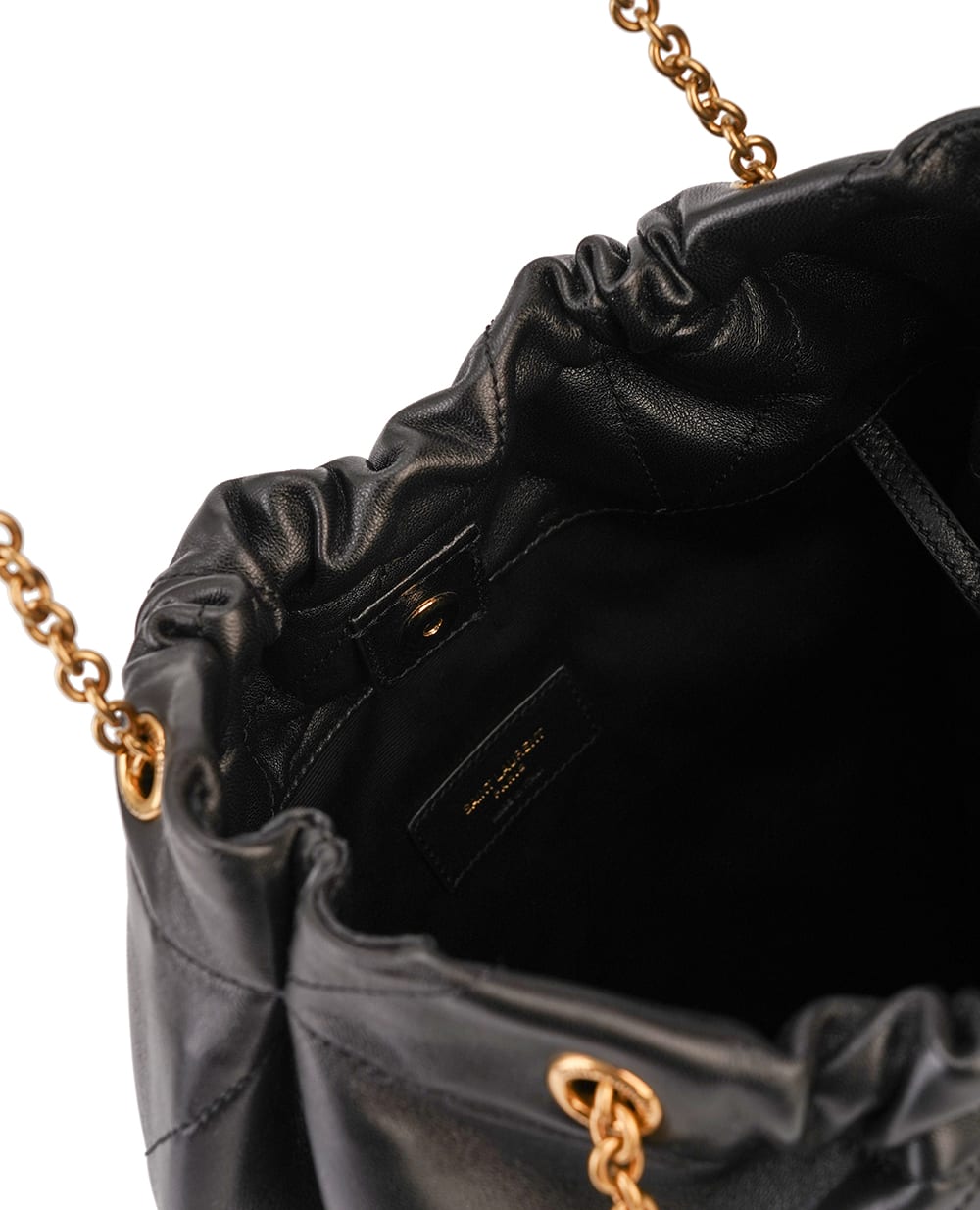 Кожаная сумка Jamie Pochon Saint Laurent 781666-AAB32, черный цвет • Купить в интернет-магазине Kameron