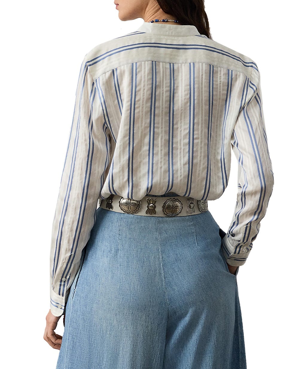 Шелковая рубашка Ralph Lauren Collection 290974498001, белый цвет • Купить в интернет-магазине Kameron