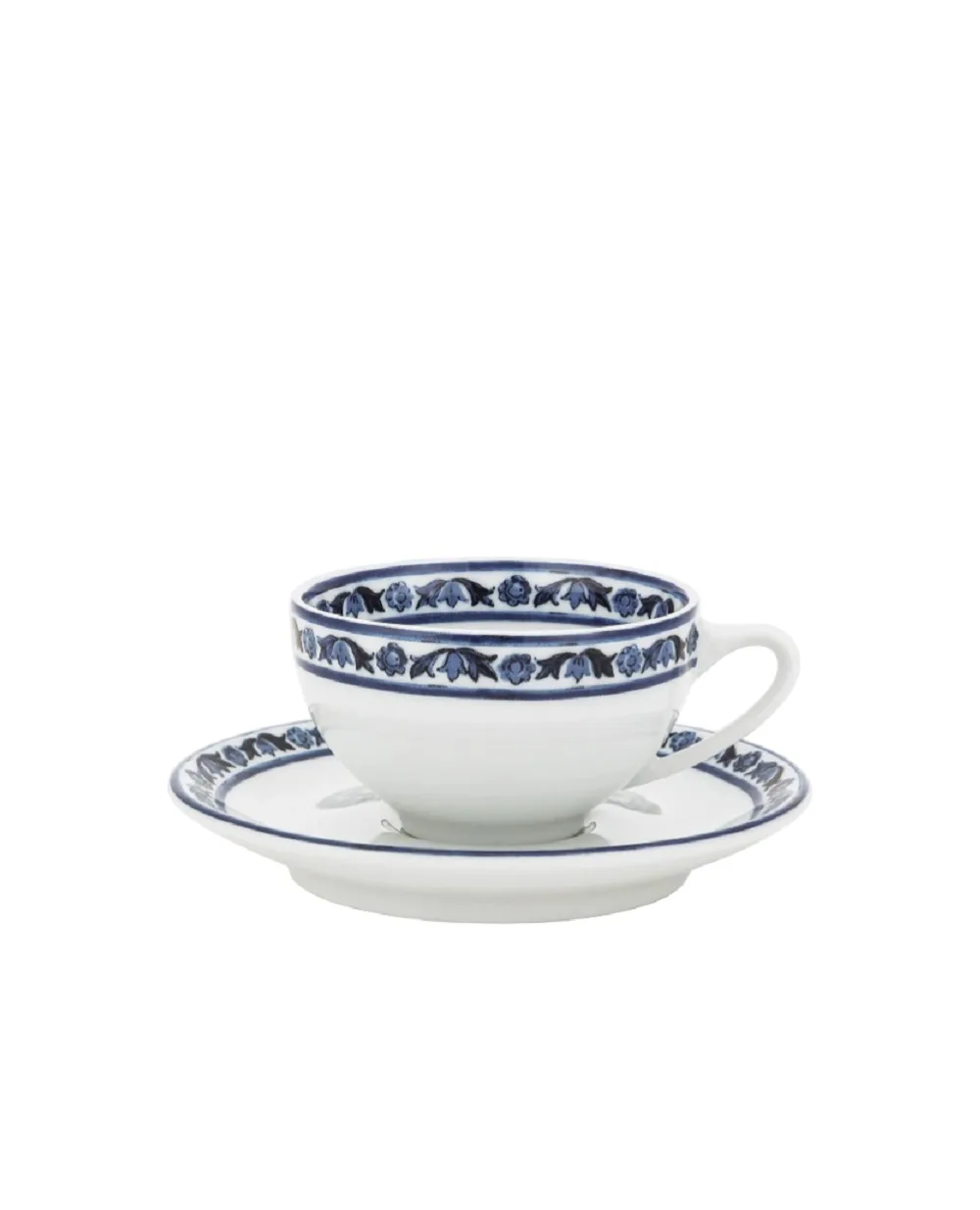 Набор чашка с блюдцем из фарфора, 2 шт Dolce&Gabbana TC0S12-TCALI, белый цвет • Купить в интернет-магазине Kameron