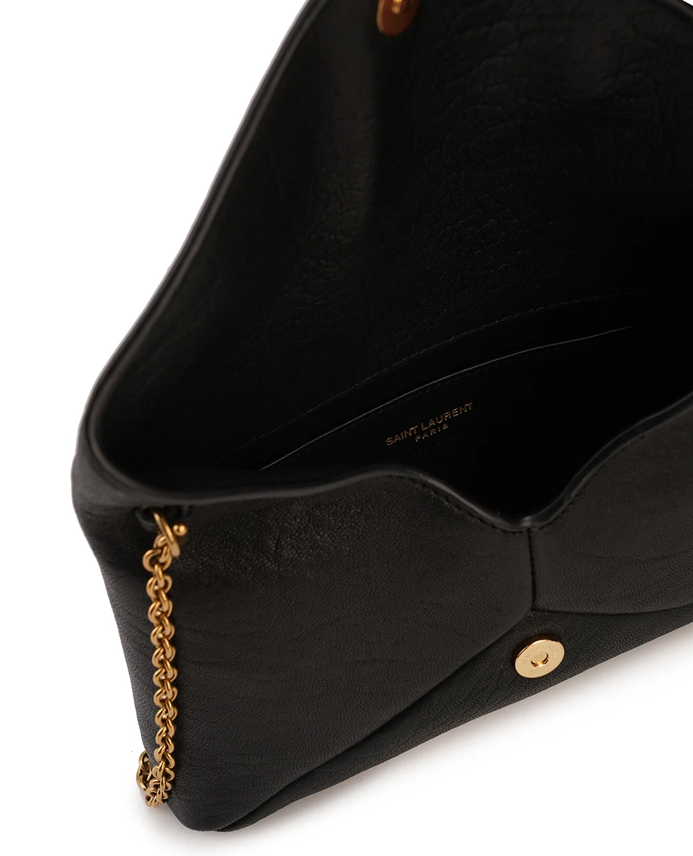 Кожаная сумка Cassandre Chain Pouch Saint Laurent 819271-AACYT, черный цвет • Купить в интернет-магазине Kameron