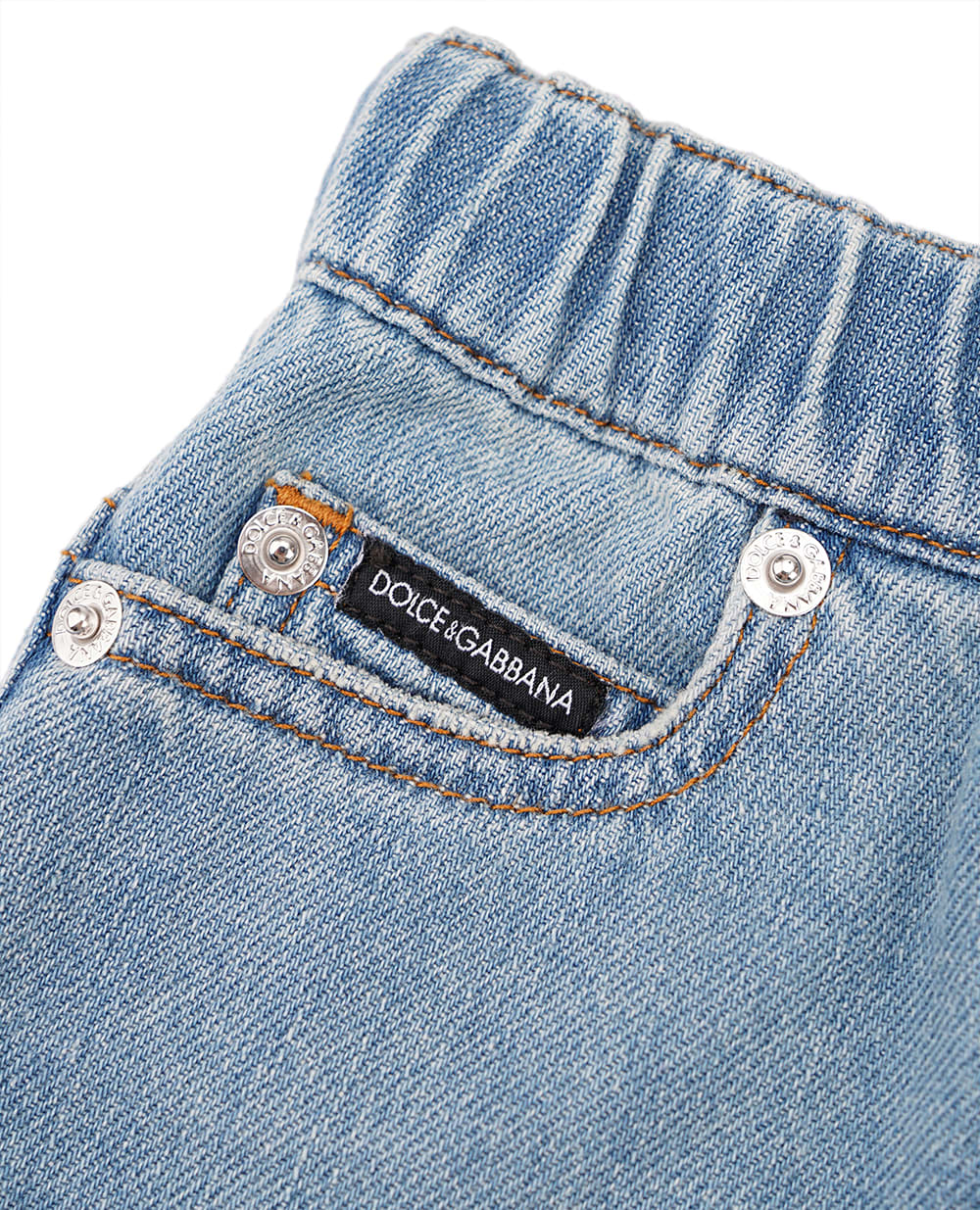 Детские шорты Dolce&Gabbana Kids L43Q69-LDC93-S, голубой цвет • Купить в интернет-магазине Kameron