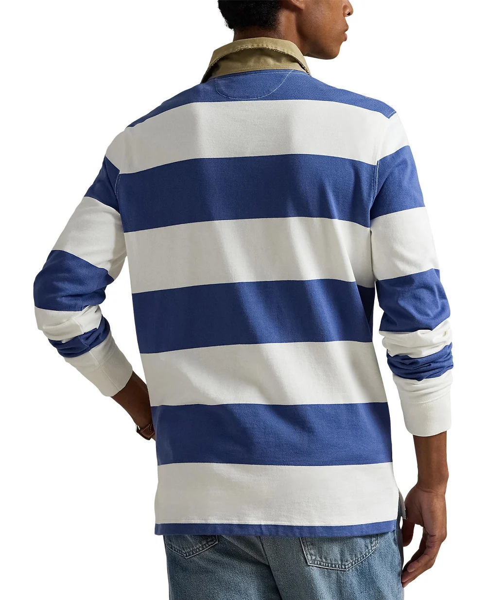 Поло с длинным рукавом Polo Ralph Lauren 710P05317002, синий цвет • Купить в интернет-магазине Kameron