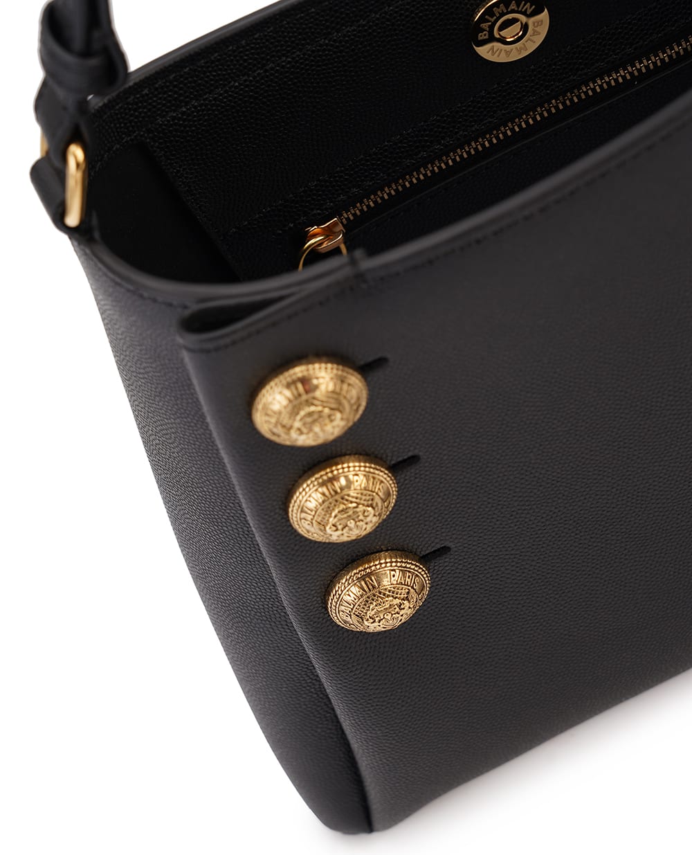 Кожаная сумка Emblème Balmain DN1BS874LGSR, черный цвет • Купить в интернет-магазине Kameron
