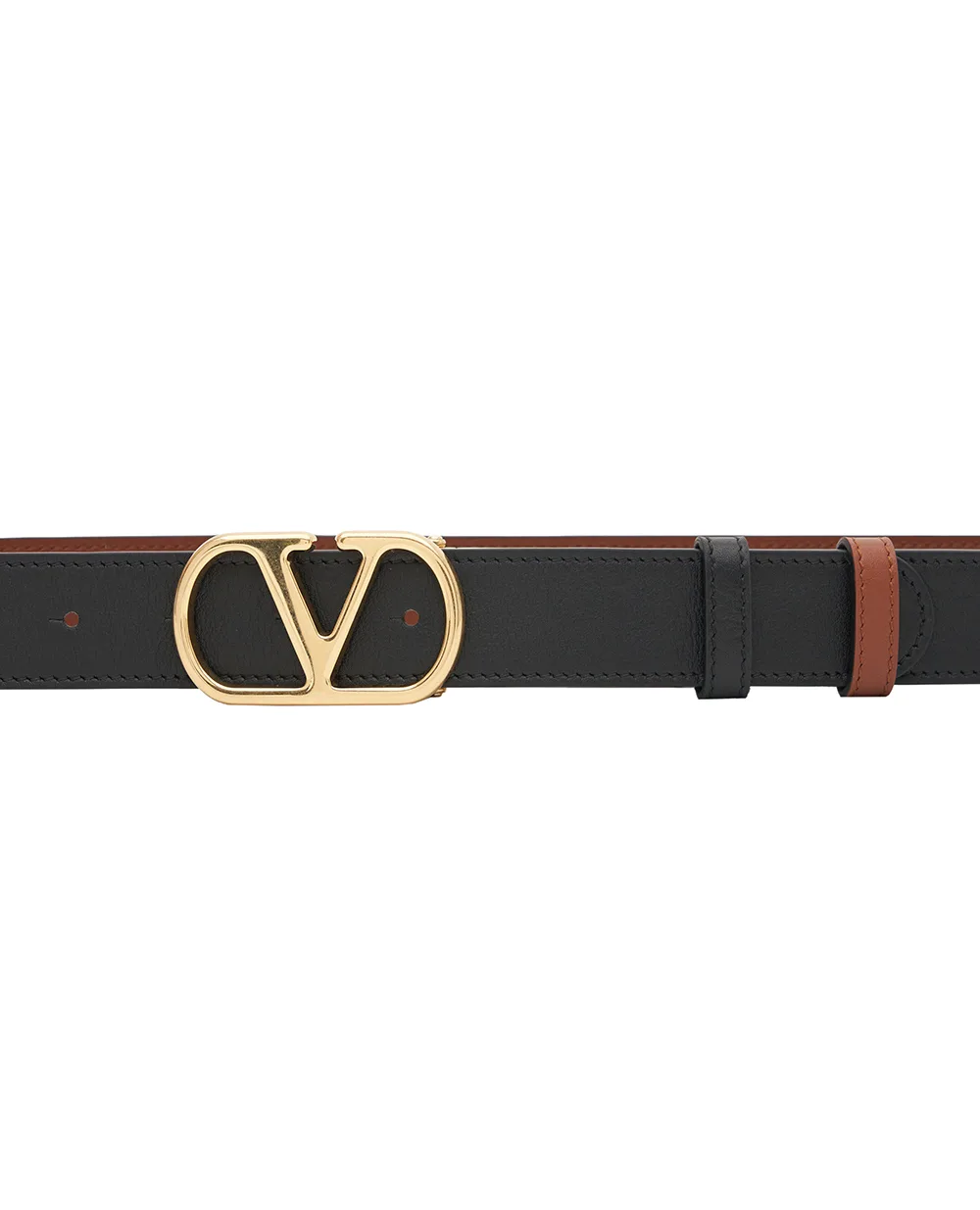 Двусторонний ремень VLogo Signature из телячьей кожи Valentino 9W2T0SQ3ZDM, черный цвет • Купить в интернет-магазине Kameron