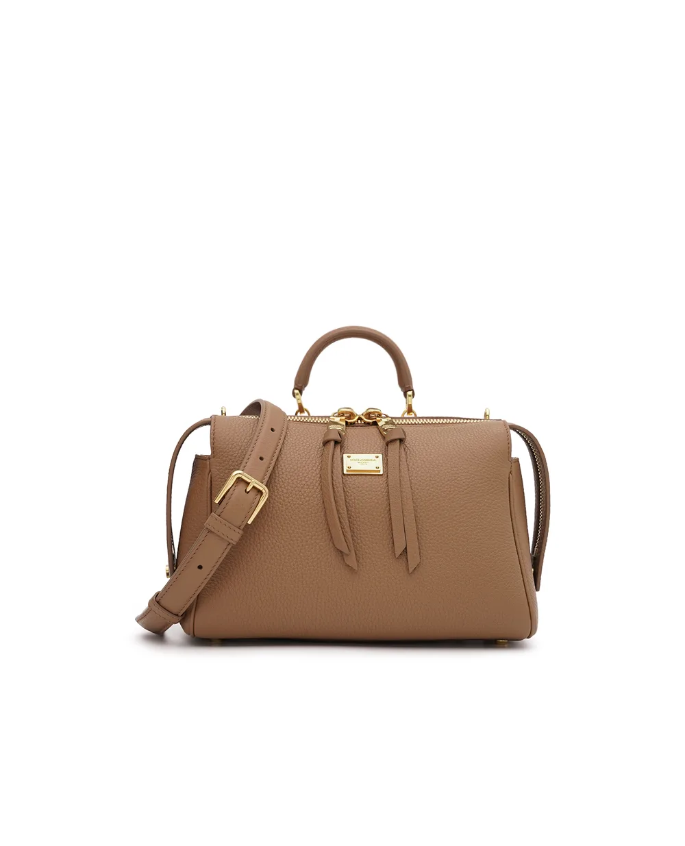 Сумка Vittoria з телячої шкіри Dolce&Gabbana BB7939-A0841, коричневий колір • Купити в інтернет-магазині Kameron