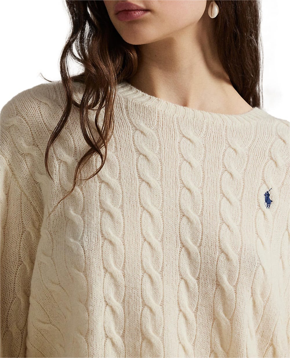 Свитер из шерсти и кашемира Polo Ralph Lauren 211971865001, бежевый цвет • Купить в интернет-магазине Kameron