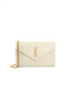 Saint Laurent Кожаная сумка Cassandre Chain Wallet - Артикул: 377828-BOW01
