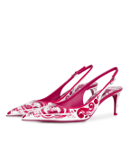 Dolce&Gabbana Шкіряні слінгбеки Sling Back - Артикул: CG0639-AI412