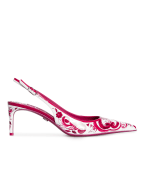 Dolce&Gabbana Шкіряні слінгбеки Sling Back - Артикул: CG0639-AI412