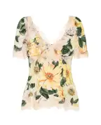 Dolce&Gabbana Шовковий топ - Артикул: F7U44T-FSA0E