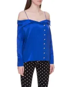 Balmain Шовкова блуза - Артикул: TF02676111S