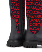 Dolce&Gabbana Детские кожаные сапоги - Артикул: D11255-AQ590-M