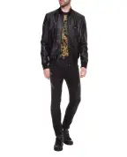 Dolce&Gabbana Кожаный бомбер - Артикул: G9PB9L-FUL89