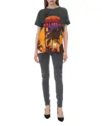 Balmain Лляна футболка - Артикул: RF11126I071
