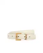 Saint Laurent Шкіряний ремінь Monogram narrow - Артикул: 554465-BOO0W