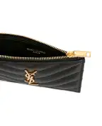 Saint Laurent Кожаная визитница - Артикул: 607915-BOW01