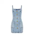 Balmain Сукня міні джинсова - Артикул: GF1R2531DG11