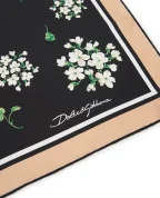 Dolce&Gabbana Платок с цветочным принтом из шёлка - Артикул: FN092R-GDDUM