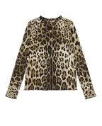 Dolce&Gabbana Детский гольф с леопардовым принтом - Артикул: L5JTQC-HS7Q6-B