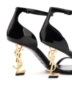 Saint Laurent Кожаные босоножки Opyum - Артикул: 557679-1TV1A