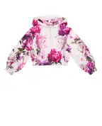 Dolce&Gabbana Детская толстовка с капюшоном в цветочный принт (костюм) - Артикул: L5JWDM-G7QWQ-B