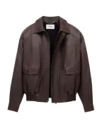 Saint Laurent Бомбер из овечьей кожи - Артикул: 842948-YCNF2