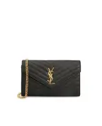 Saint Laurent Шкіряна сумка Cassandre Chain Wallet - Артикул: 377828-BOW01