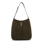 Saint Laurent Cумка LE 5À7 Large из телячьей замши - Артикул: 850545-1U80W