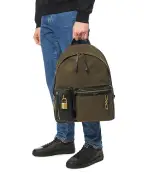 Balmain Рюкзак Pulse из телячьей кожи и нейлона - Артикул: GM1GE276TNRO