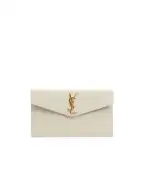 Saint Laurent Кожаный клатч Uptown - Артикул: 565739-1GF0J