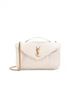 Saint Laurent Кожаная сумка Loulou Puffer Toy - Артикул: 759337-1EL07