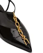 Balmain Сандалии Sync из лакированной кожи - Артикул: HN1UF278LPAT