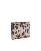 Dolce&Gabbana Визитница с леопардовым принтом из телячьей кожи - Артикул: BI0330-AX566