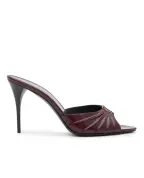 Saint Laurent Мюлі Babylone з телячої шкіри - Артикул: 799606-AAEHF