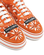 Dolce&Gabbana Кроссовки DG Sailing в принт Майолика - Артикул: CK2399-A0753