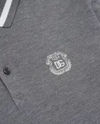 Dolce&Gabbana Детское поло с вышивкой логотипа - Артикул: L4JTKP-G7P6S-B